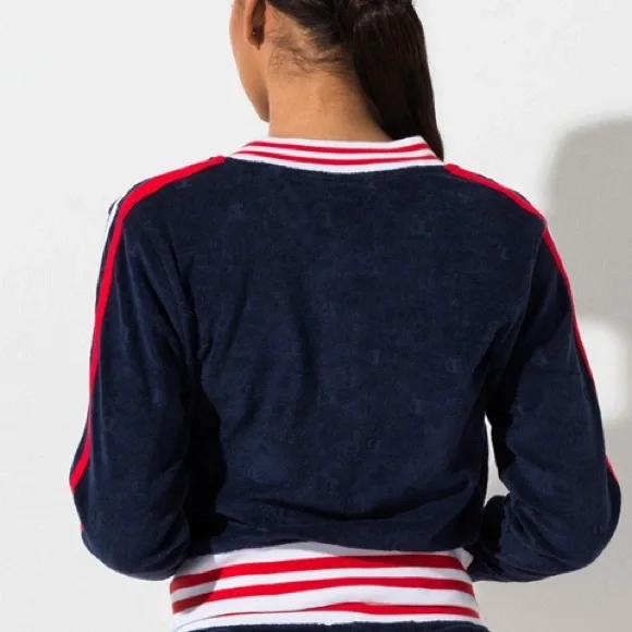Champion Terry Cloth Warm Up Zip Up Jacket - Picture 9 of 9